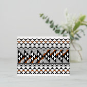 南西先住民アメリカンレインアンドサンデザイン2 箔シーズンポストカード (立ち正面)