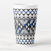 南西先住民アメリカンレインアンドサンデザイン カフェラテマグ (正面)