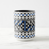 南西先住民アメリカンレインアンドサンデザイン マグカップ (中央)