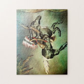 南西先住民アメリカ部族インディアン馬 ジグソーパズル (縦)