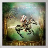 南西先住民アメリカ部族チーフオンホース ポスター (正面)