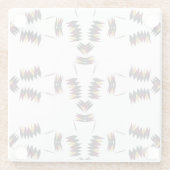 南西先住民アートパターン ガラスコースター (裏面)