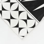 南西先住民サンライズインオレンジ フリースブランケット (角)