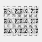 南西先住民サンライズイングレー フリースブランケット (正面(横))