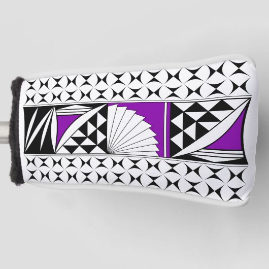 南西先住民サンライズインパープル ゴルフヘッドカバー (正面)