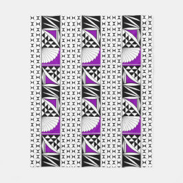 南西先住民サンライズインパープル フリースブランケット