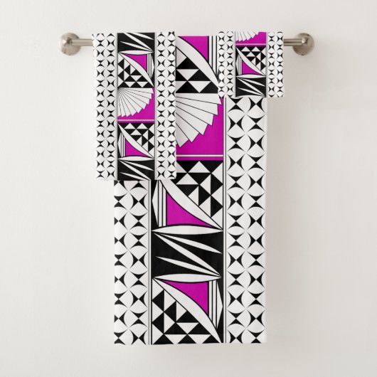 南西先住民サンライズインピンク バスタオルセット (インサイチュ)