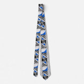 南西先住民サンライズインブルー ネクタイ (裏面)