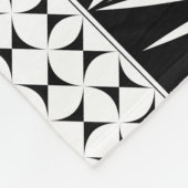 南西先住民サンライズインブルー フリースブランケット (角)