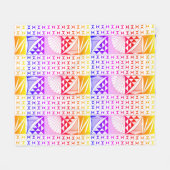 南西先住民サンライズインレインボーフリースブランケット フリースブランケット (正面(横))