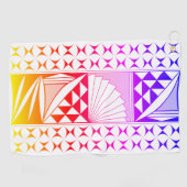 南西先住民サンライズインレインボー ゴルフタオル (横)