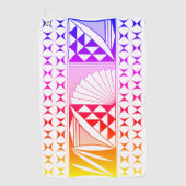 南西先住民サンライズインレインボー ゴルフタオル (正面)