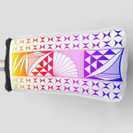 南西先住民サンライズインレインボー ゴルフヘッドカバー (正面)