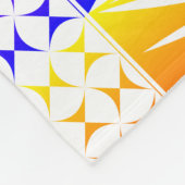 南西先住民サンライズインレインボー フリースブランケット (角)