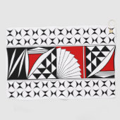 南西先住民サンライズインレッド ゴルフタオル (横)