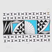 南西先住民サンライズターコイズ ゴルフタオル (横)