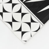 南西先住民サンライズターコイズ フリースブランケット (角)