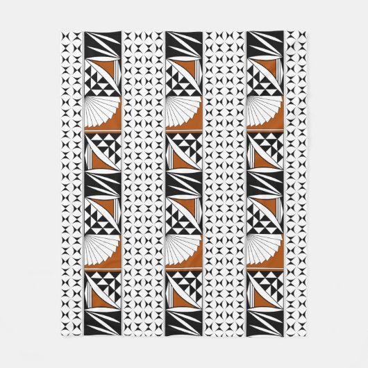 南西先住民サンライズ フリースブランケット (正面)