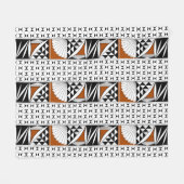 南西先住民サンライズ フリースブランケット (正面(横))