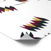 南西先住民模様 ポスター (角)