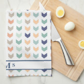 南西先住民 – アメリカアローモノグラム キッチンタオル (四つ折り)