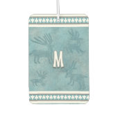 南西冬の鹿と松パーソナライズされたの木 カーエアーフレッシュナー (正面)