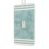 南西冬の鹿と松パーソナライズされたの木 カーエアーフレッシュナー (左)