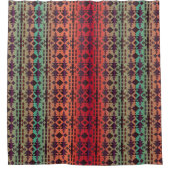 南西夕べグラデーションスカイピンクとアクア シャワーカーテン (正面)