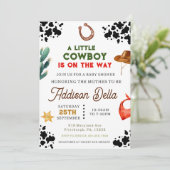南西女性のカーボーイベビーシャワー 招待状 (スタンド正面)