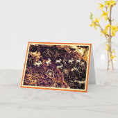 南西岩石彫刻のネバダの砂漠のアメリカ人 カード (黄色い花)