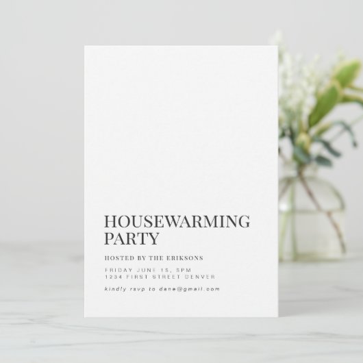 南西引っ越し祝いパーティーパーティー招待状 招待状 (スタンド正面)