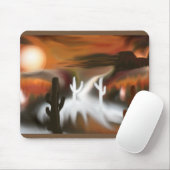 南西抽象的な火および氷 マウスパッド (マウス)