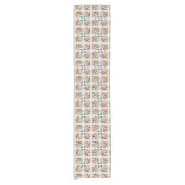 南西抽象芸術アーストーンパターンアート ショートテーブルランナー (正面)