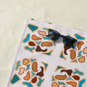 南西抽象芸術アーストーンパターンアート ビーチタオル (インサイチュ)