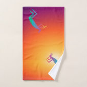 南西抽象芸術ココペリ バスタオルセット (ハンドタオル)