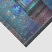 南西抽象芸術フラクタルパターン青の切り離し 薄葉紙 (詳細)