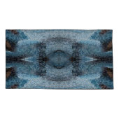 南西抽象芸術モザイクブルーキング 枕カバー (裏面)