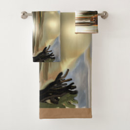 南西抽象芸術芸術 バスタオルセット