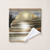 南西抽象芸術芸術 バスタオルセット (ウォッシュタオル)