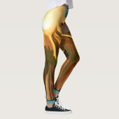 南西抽象芸術芸術 レギンス (右)