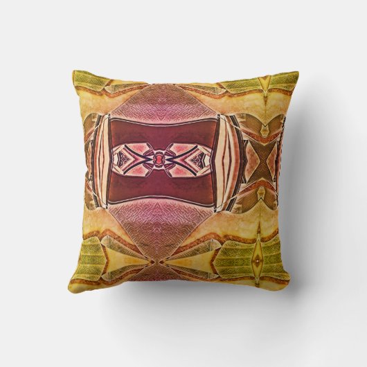 南西抽象芸術部族芸術のアーストーン クッション (裏面)