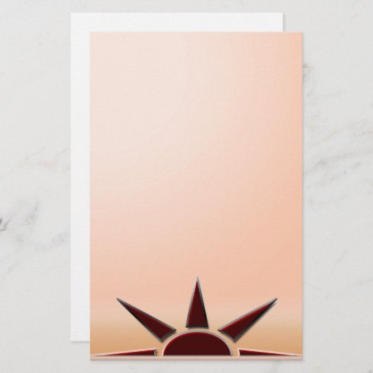 南西日の出 便箋 (正面/裏面)