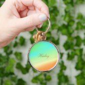 「南西日」パーソナライズ名キーチェーン キーホルダー (手)