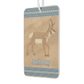 南西歩くプロンコーンアンテロープパーソナライズされた カーエアーフレッシュナー (左)