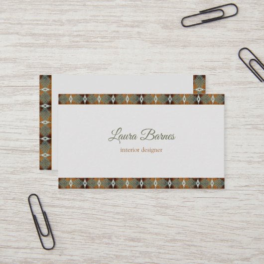 南西民族のデザイン。文字。 名刺 (正面/裏面インサイチュ)
