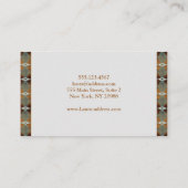 南西民族のデザイン。文字。 名刺 (裏面)