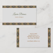 南西民族のデザイン。文字。 名刺 (正面/裏面)