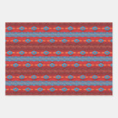 南西民族の幾何学的パターン ラッピングペーパーシート (正面3)