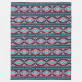 南西民族の種族パターン フリースブランケット (正面)