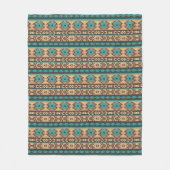 南西民族の種族パターン フリースブランケット (正面)
